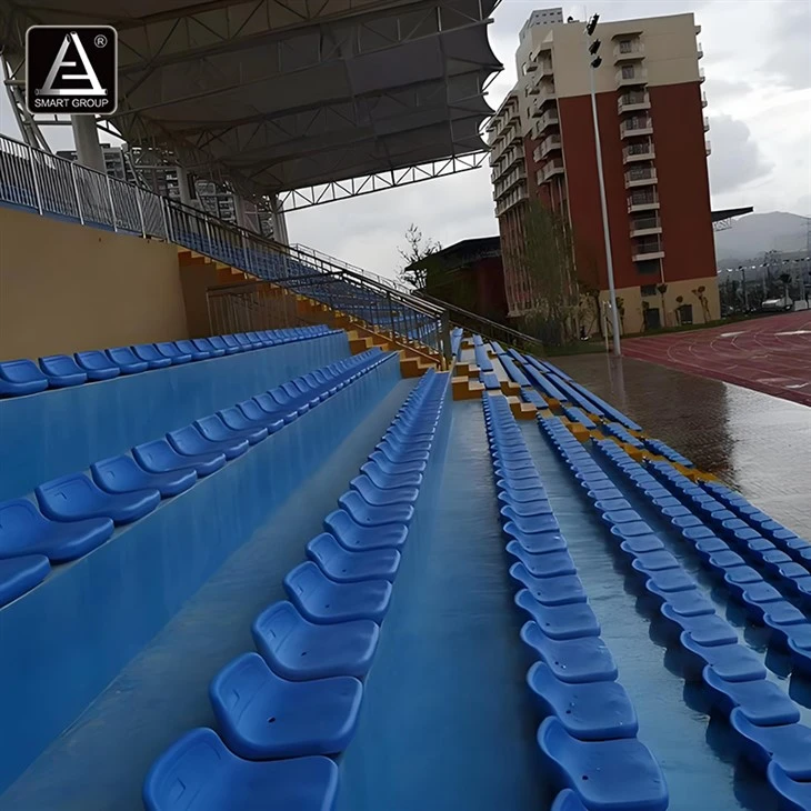 HDPE Low Backrest Plastic Stadium Seats for Outdoor Football Fields high quality
